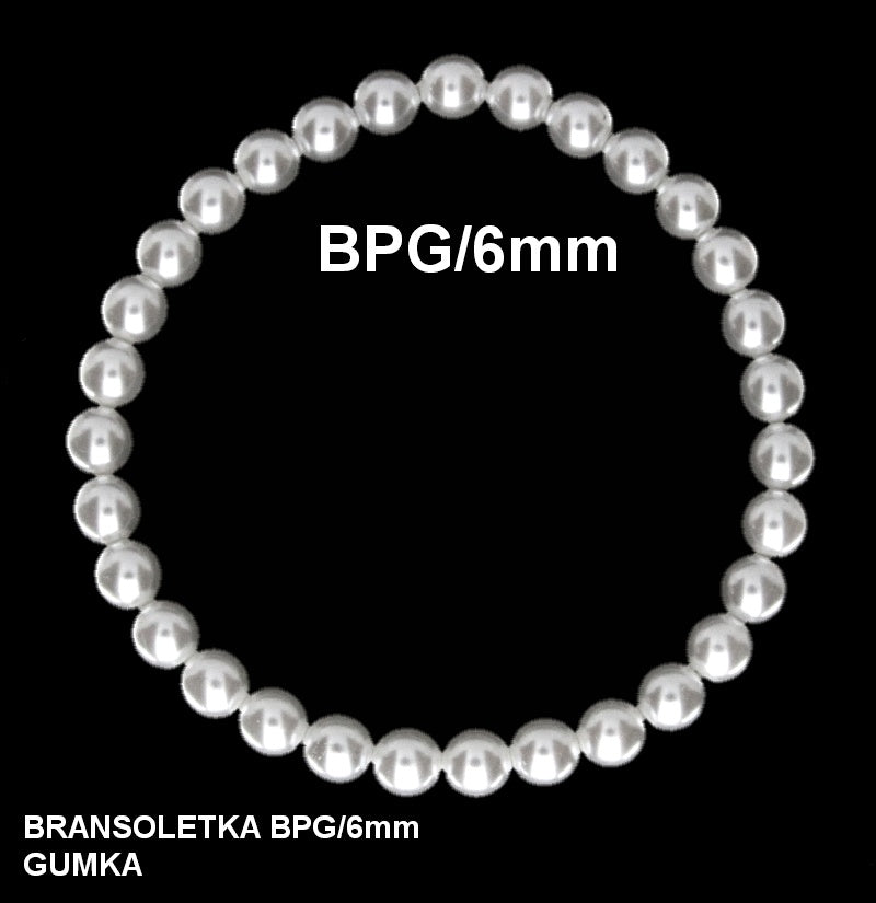 Bransoletka perłowa 6mm